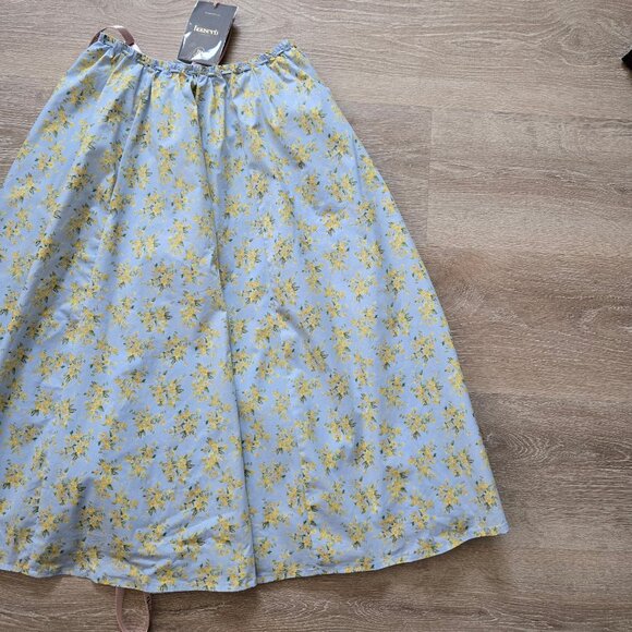 House of Cb Cora Gathered Lace-Up Skirt with Pockets Blue Size XS New With Tags - Picture 15 of 17